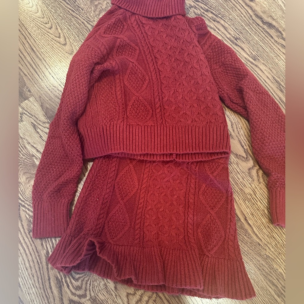 Abercrombie Kids Red Knit Sweater